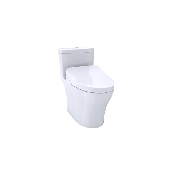 TOTO Aquia® DualFlush Elongated TwoPiece Toilet (Seat Included) Wayfair